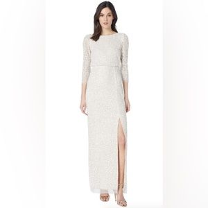 Adrianna Papell Beaded Long Dress ap1e205326